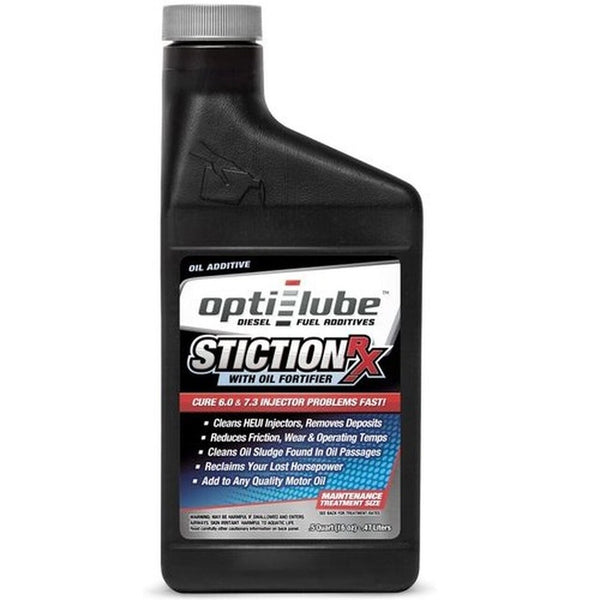OPTI-LUBE STICTIONRX OIL ADDITIVE FOR 6.0 AND 7.3 POWERSTROKES: 16OZ