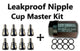 Leakproof Nipple Cup/Ball Tube MASTER KIT : 1-Tool, 8-Cups, 8-Seals